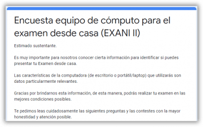 AVISO EXANI II