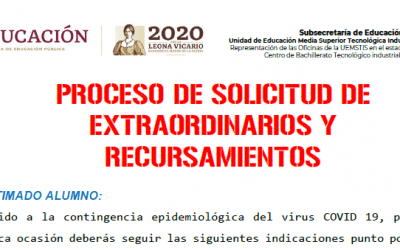Extraordinarios/Recursamientos