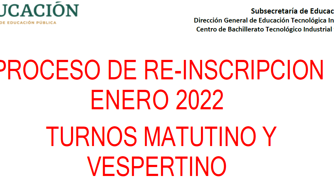 Proceso de Reinscripción 2022