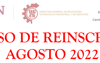 Reinscripción Agosto 2022