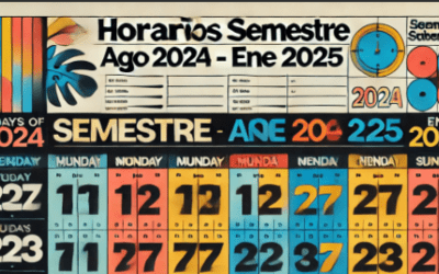 Horarios AGO 2024 – ENE 2025