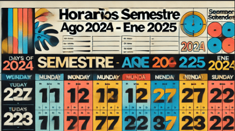 Horarios AGO 2024 – ENE 2025